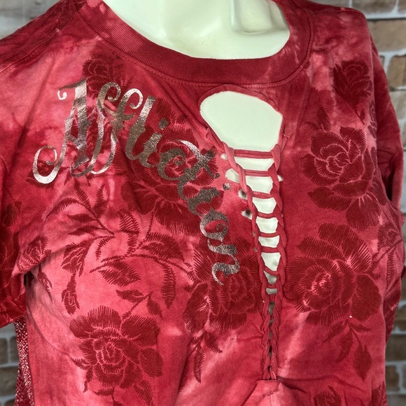 Affliction Praise Wings Women’s Graphic Short Sleeve T-Shirt -NWT - Picture 4 of 8